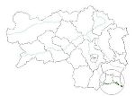 Lage des Europaschutzgebietes Nr. 15 in der Steiermark © Land Steiermark